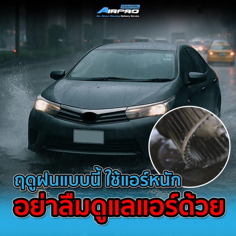 วิธีดูแลรถยนต์ฤดูฝน